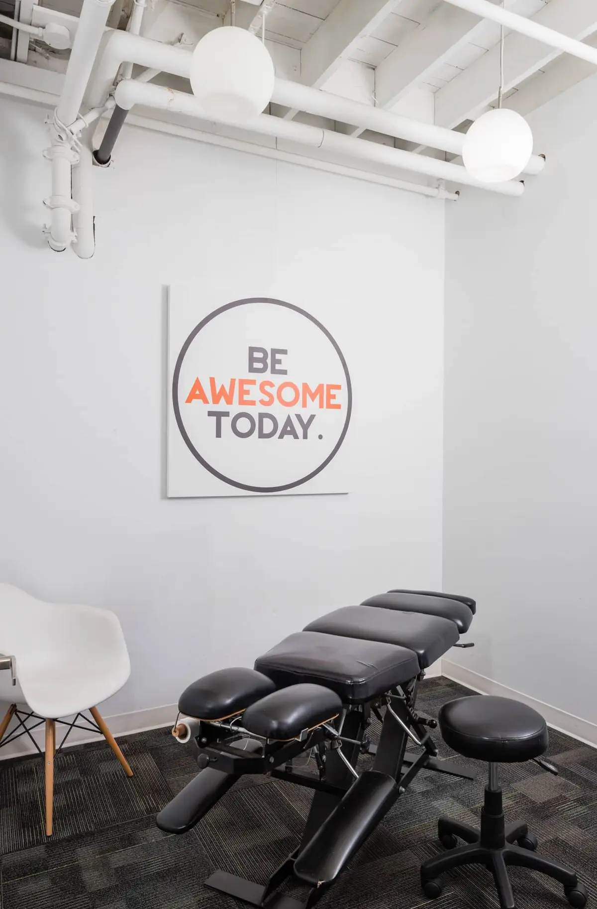 An adjusting room at Revolution Health in Vancouver