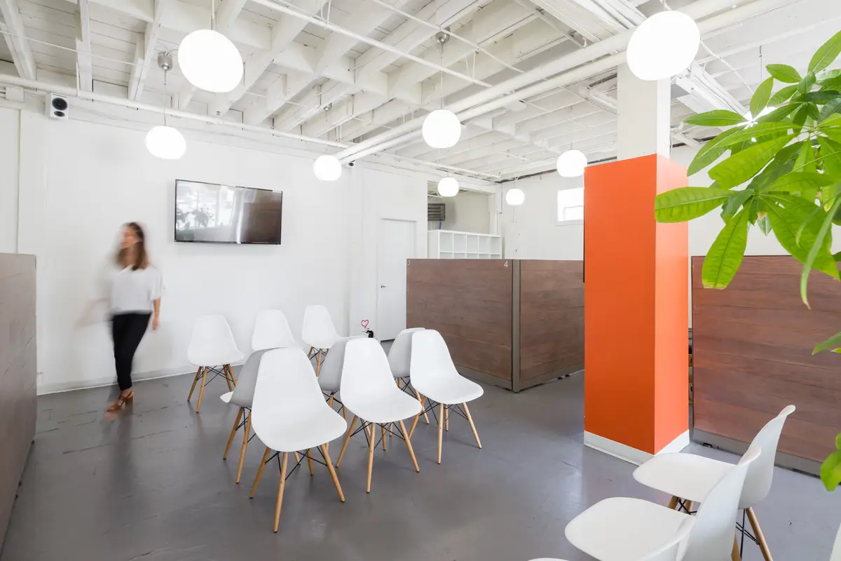 The waiting area at the Revolution Health clinic in Vancouver